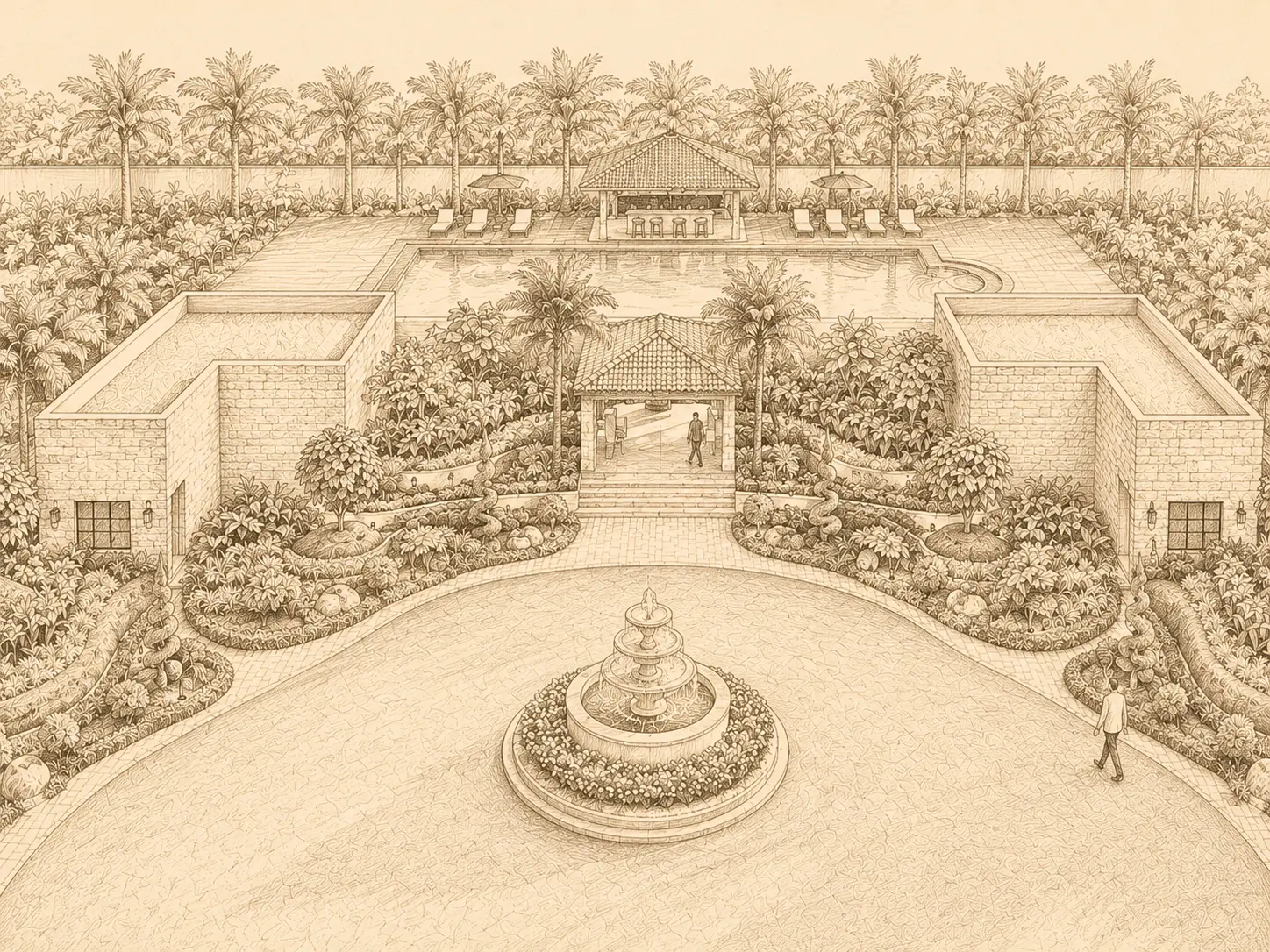 Cartier Club_Lalit Mahal - Sketch