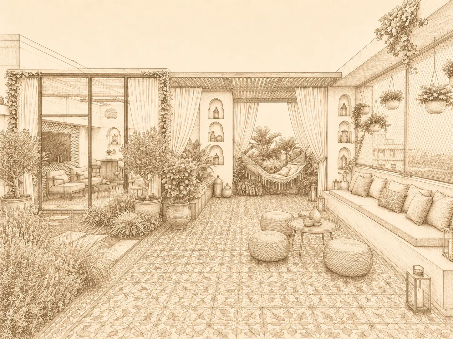 Dr. Rouprela Residence, Avanti Vihar - Sketch