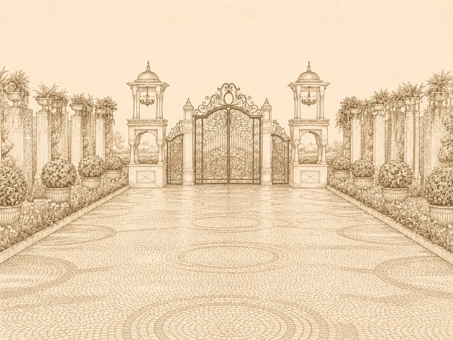 Maheshwari Bhawan - Sketch