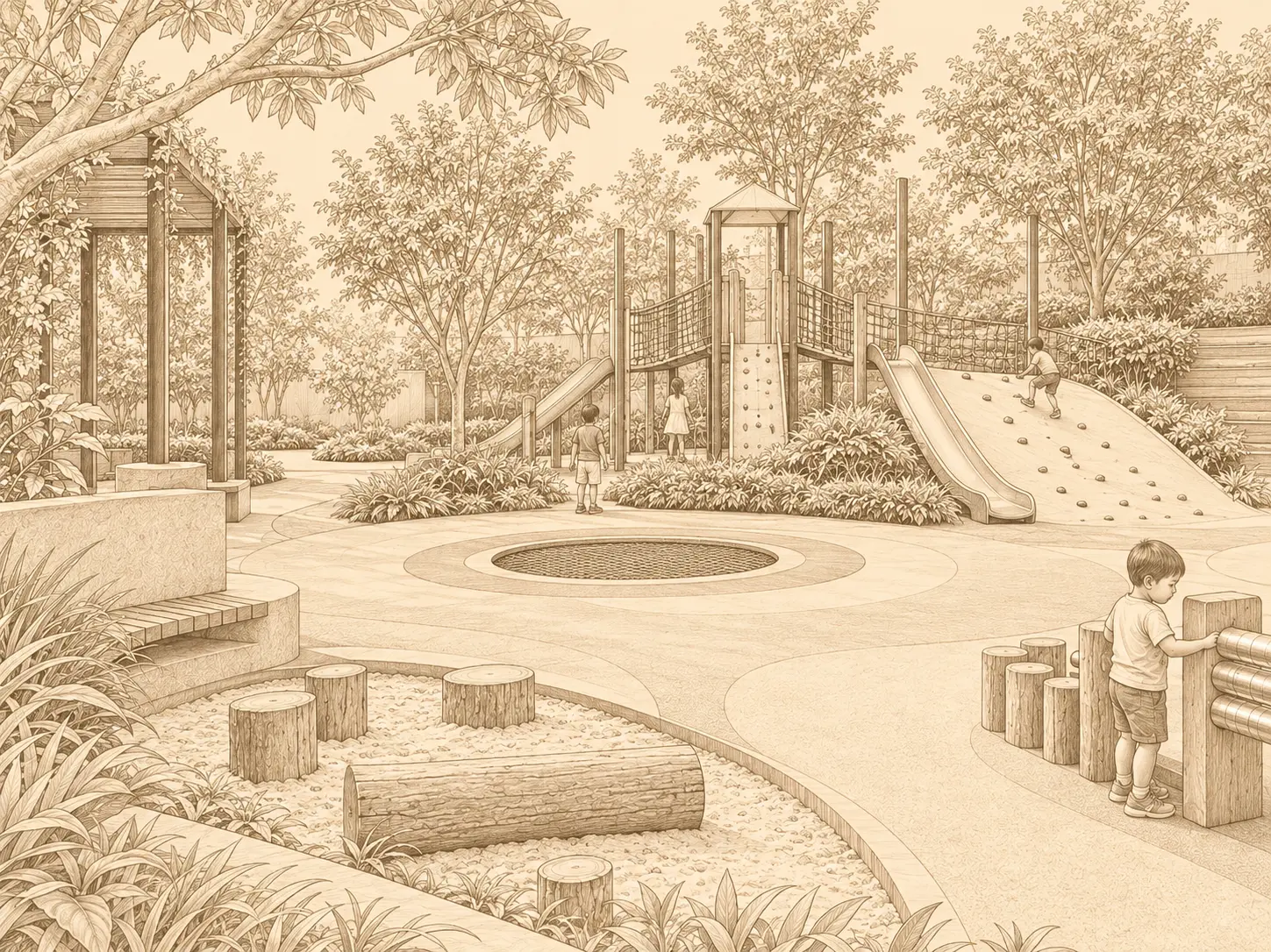 Devki Vatika, Jagdalpur - Sketch