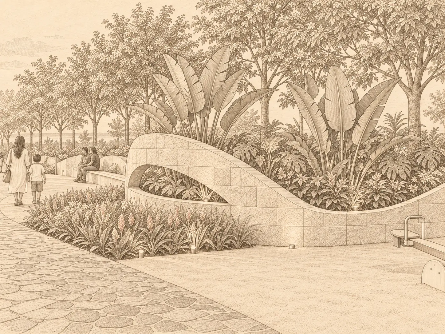 Ganesha Park - Kamal Vihar - Sketch
