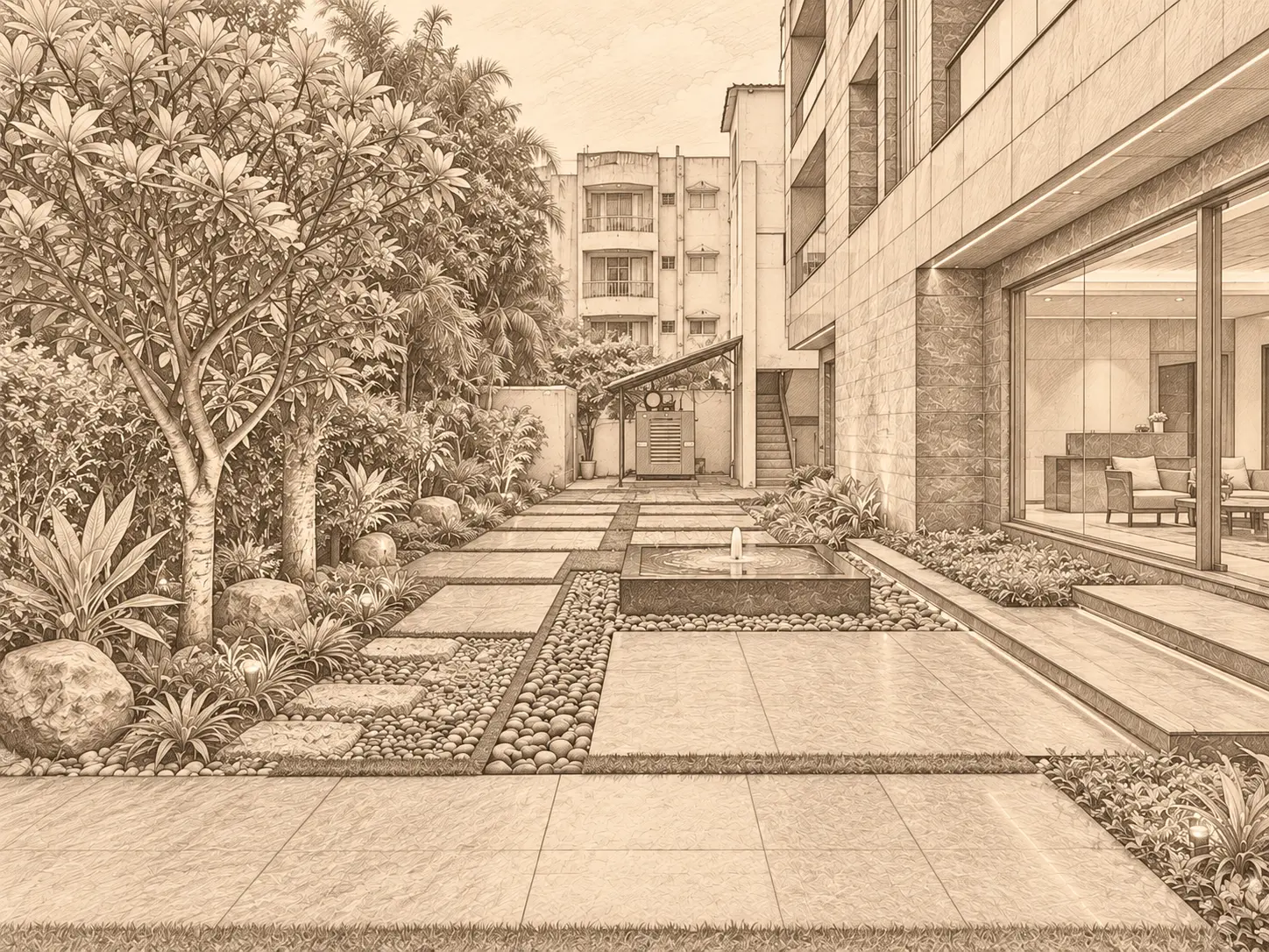 Goel Residence - Shankar Nagar - Sketch