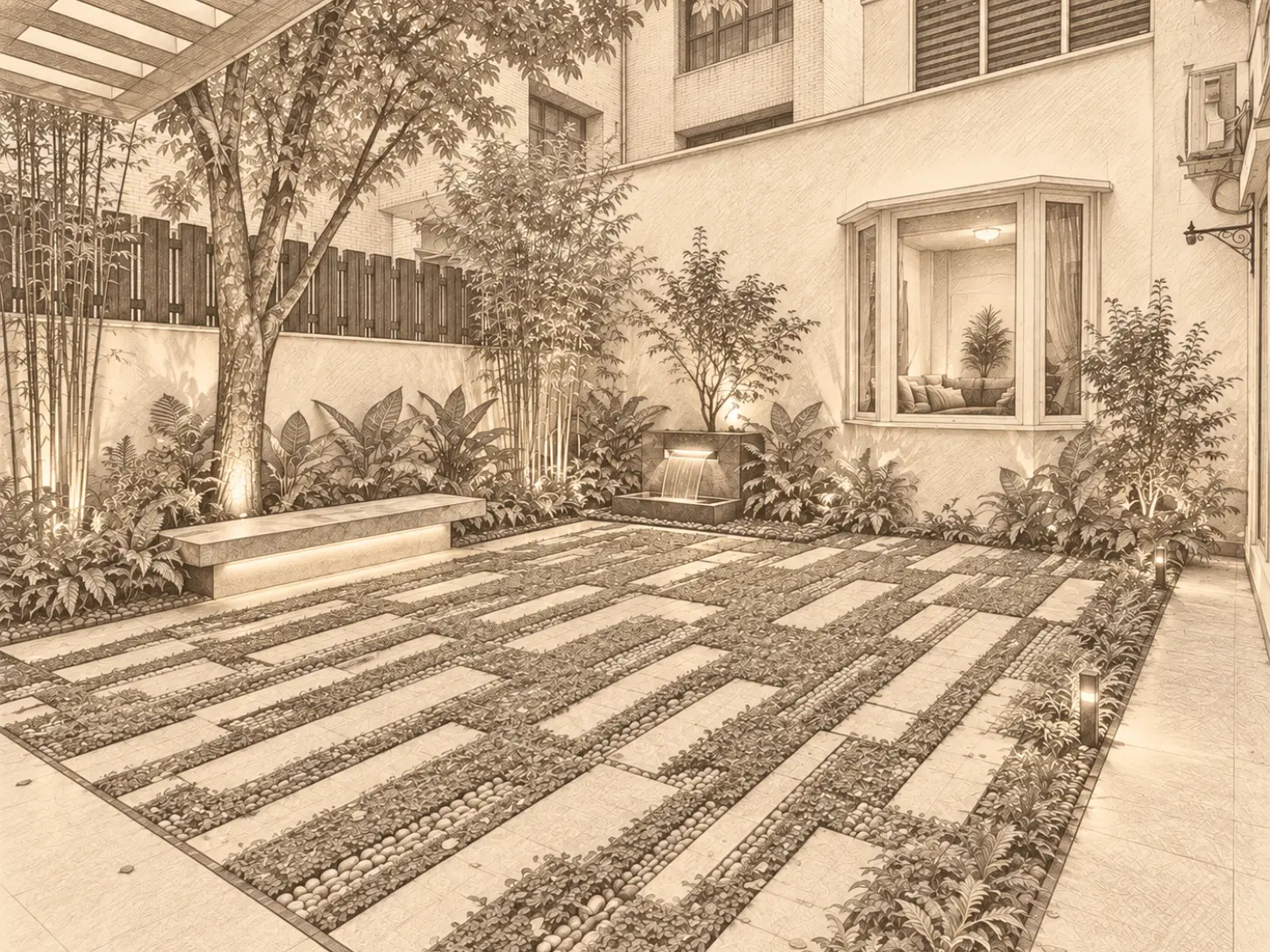 Mr. Bhagwat Residence, Samta Colony - Sketch