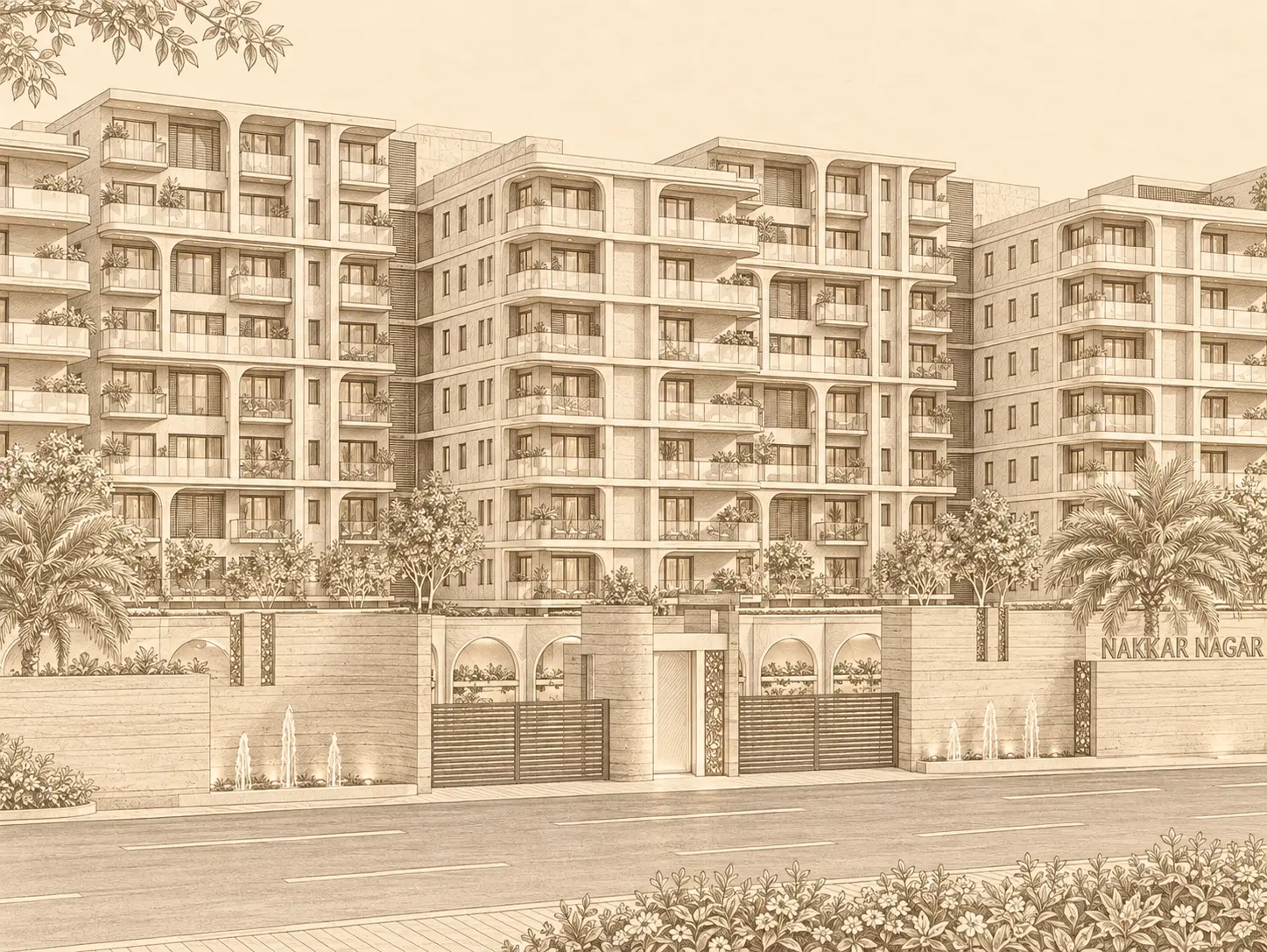 Navkar nagar Development - Sketch