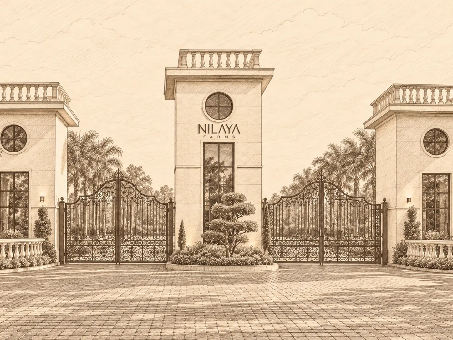 Nilaya Farms - Kumhari - Sketch