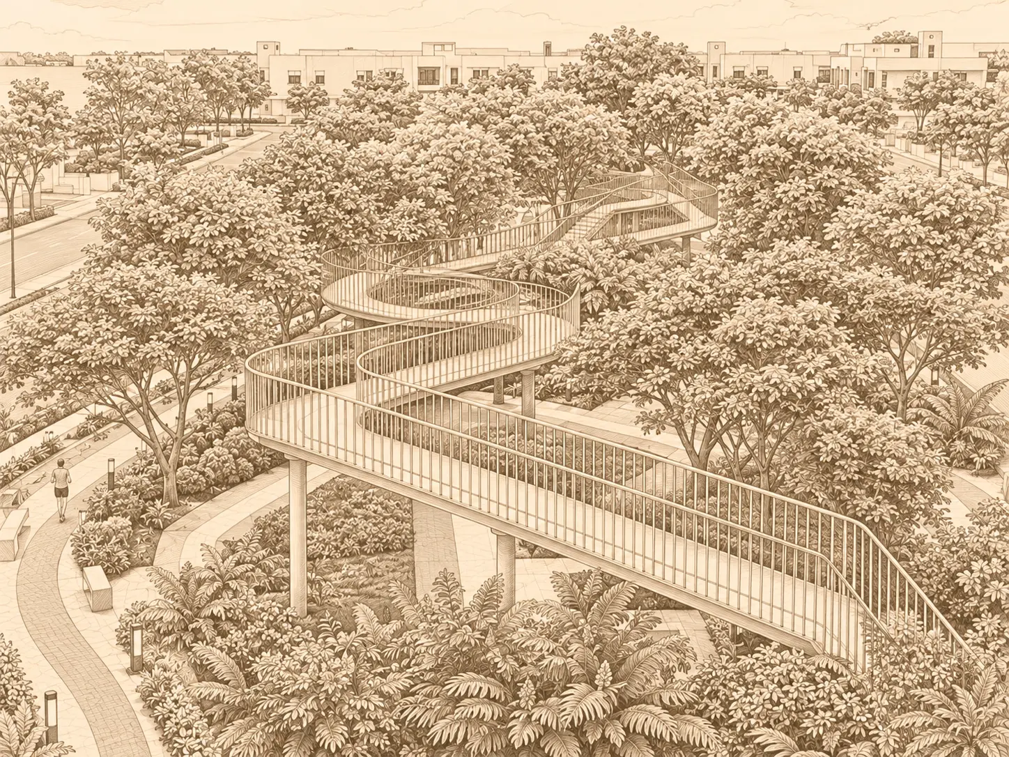Raheja Riveria - Sarona - Sketch
