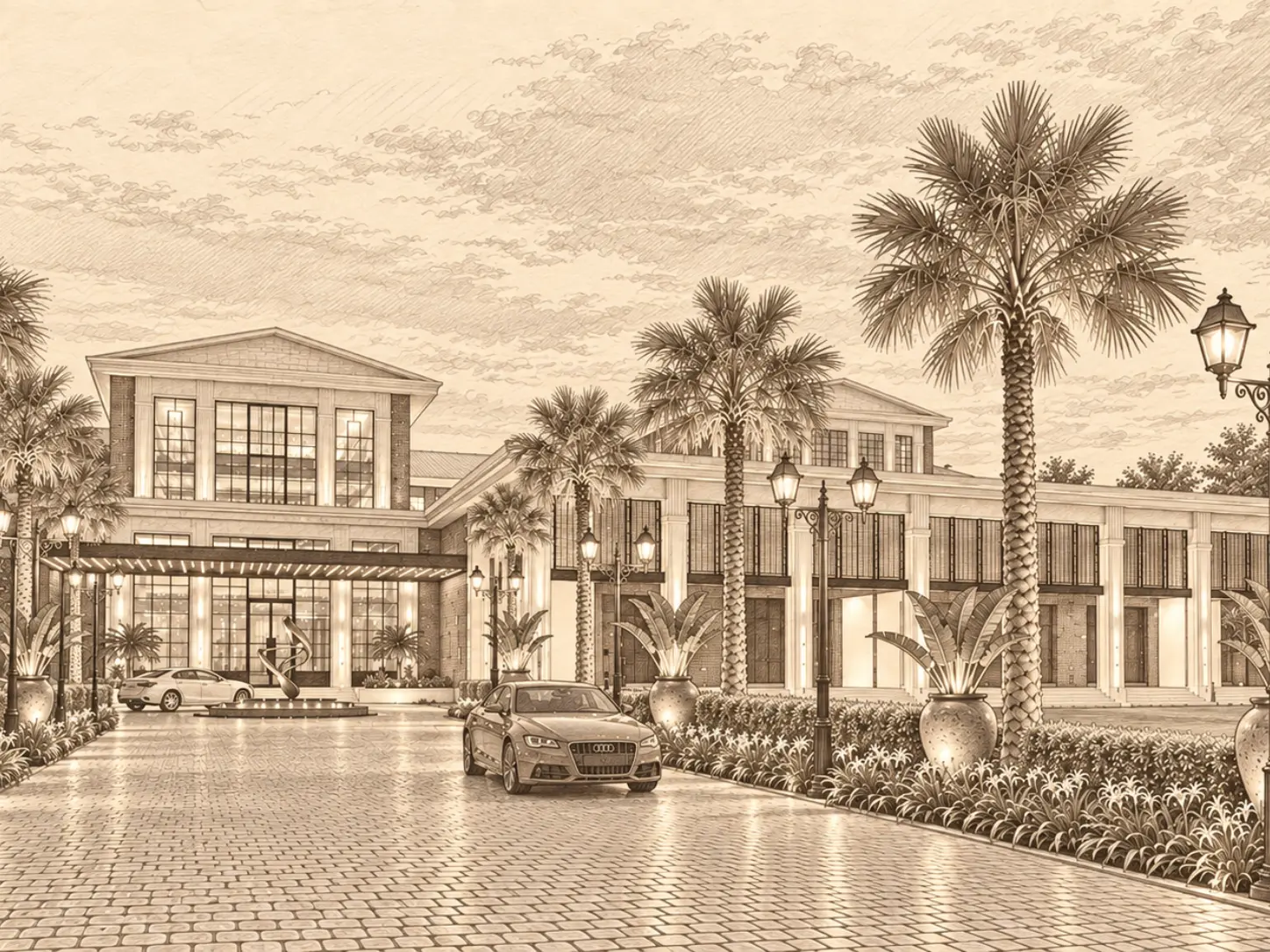 Shagun Farms - VIP Road - Sketch