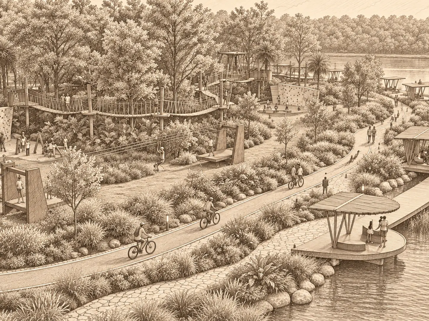 Tipakhol Lake Development- Raigarh - Sketch