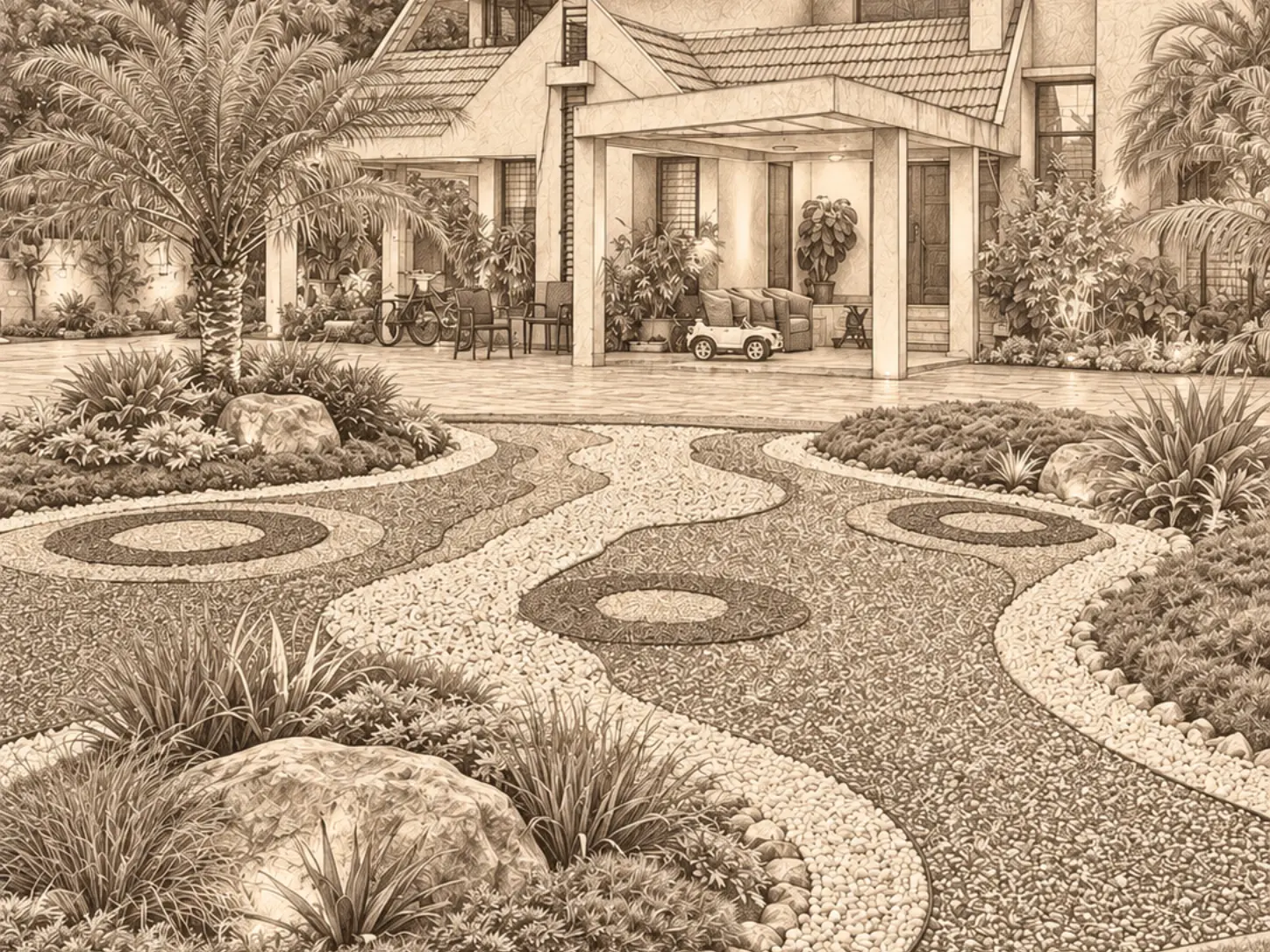 Vaswani Vatika - VIP Road - Sketch