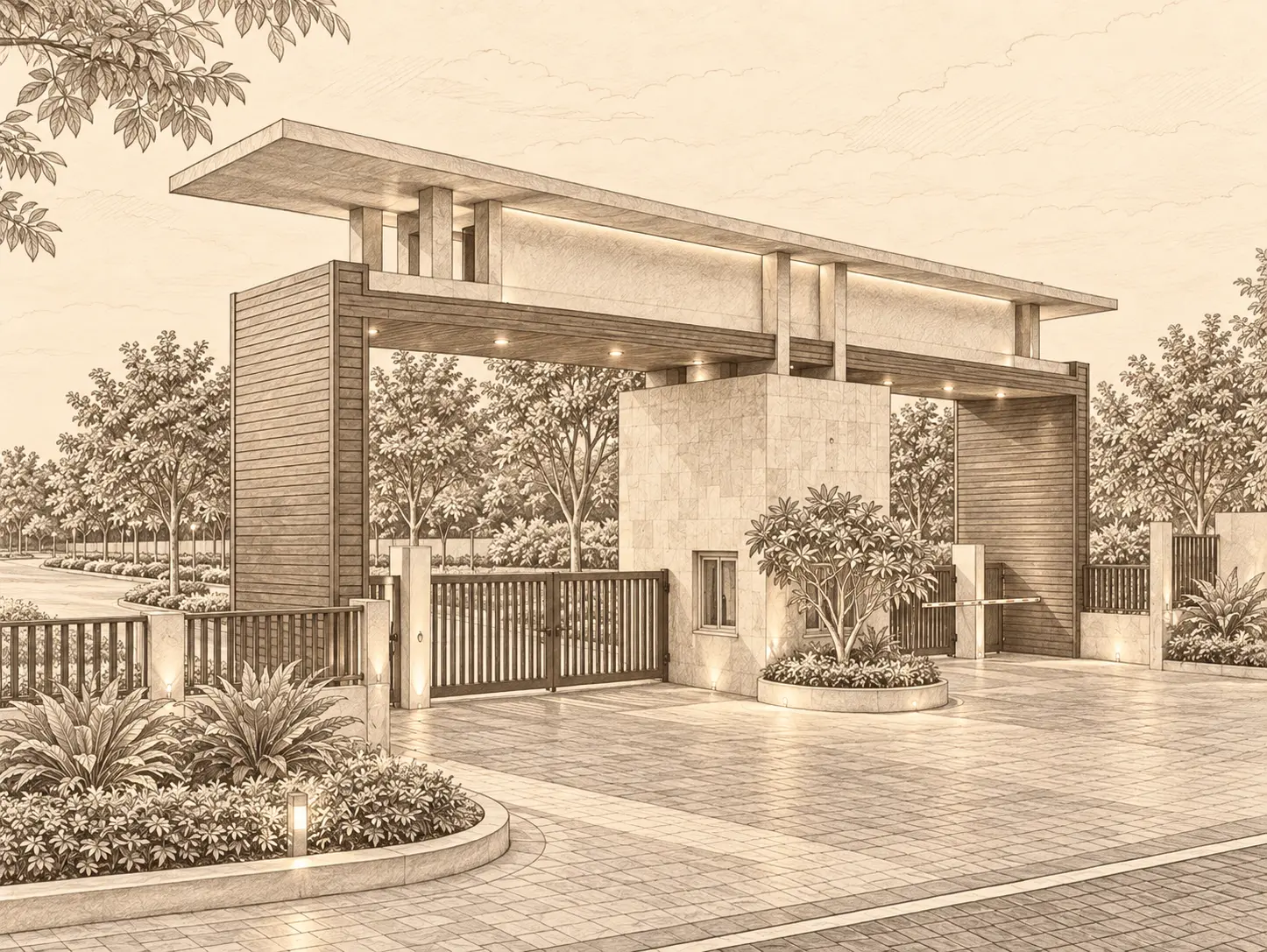 Wallfort Parkview - Sketch